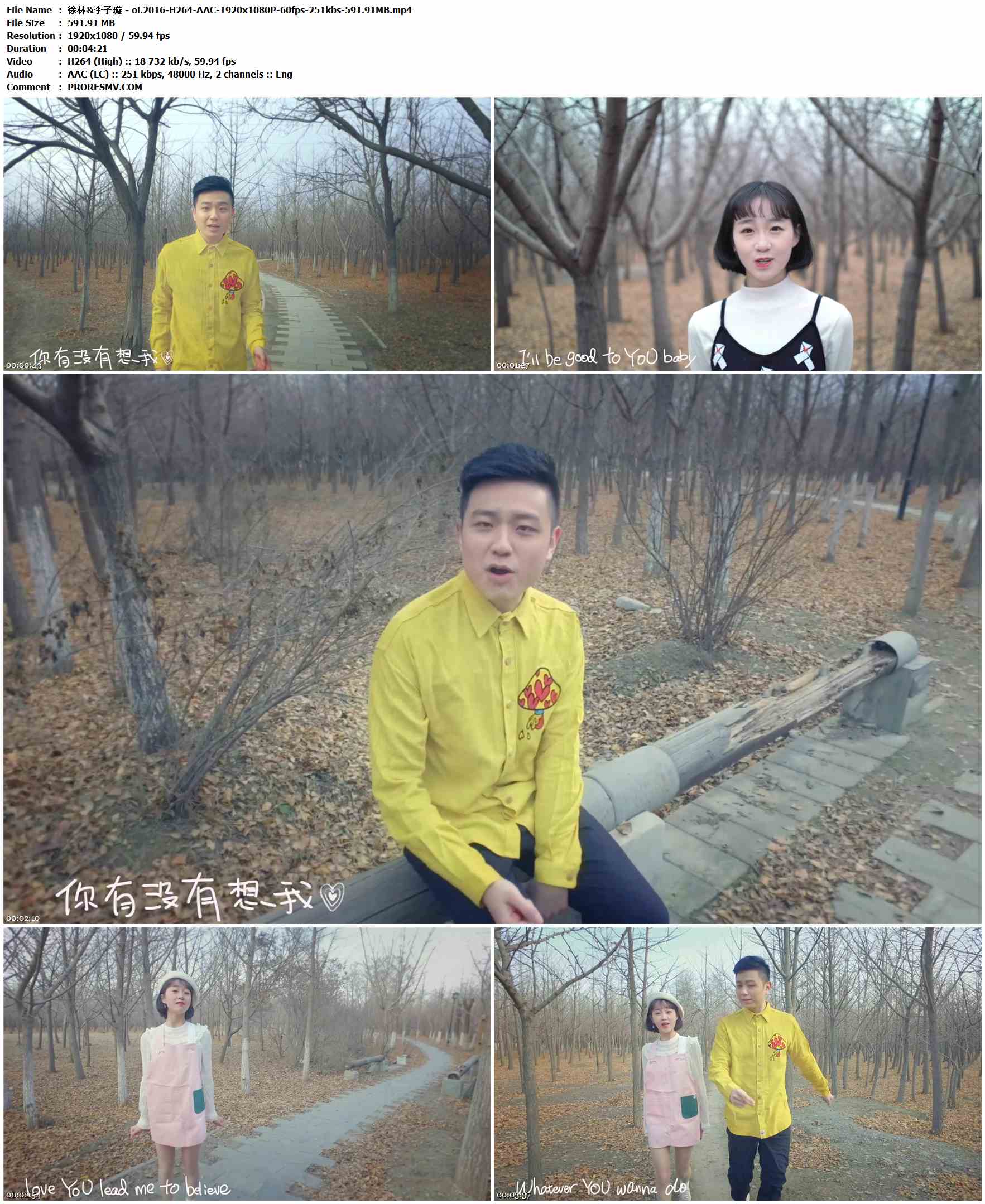 徐林&李子璇 - oi.2016-H264-AAC-1920x1080P-60fps-251kbs-591.91MB官方MV_高清MV